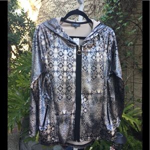 MIRROR IMAGE, zip up hoodie, Large